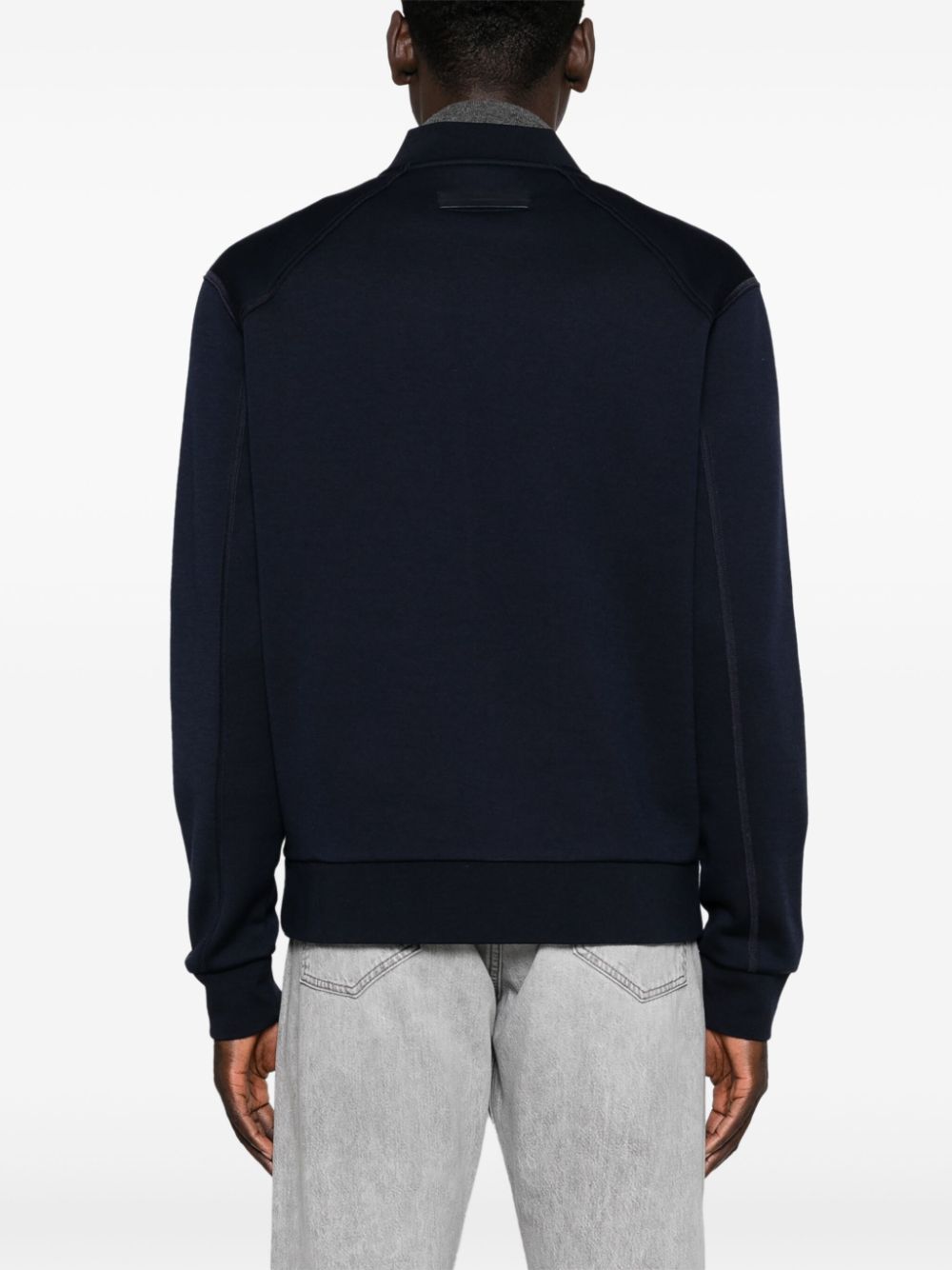 Zegna logo-appliqué sweatshirt