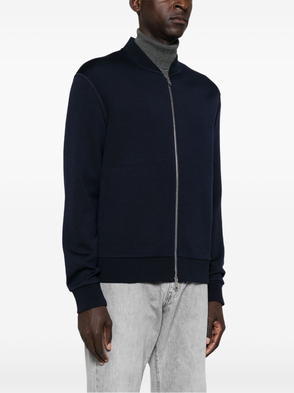 Zegna logo-appliqué sweatshirt