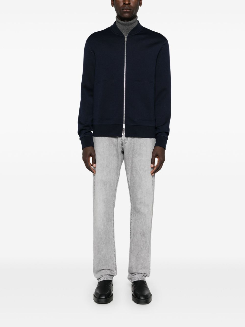 Zegna logo-appliqué sweatshirt