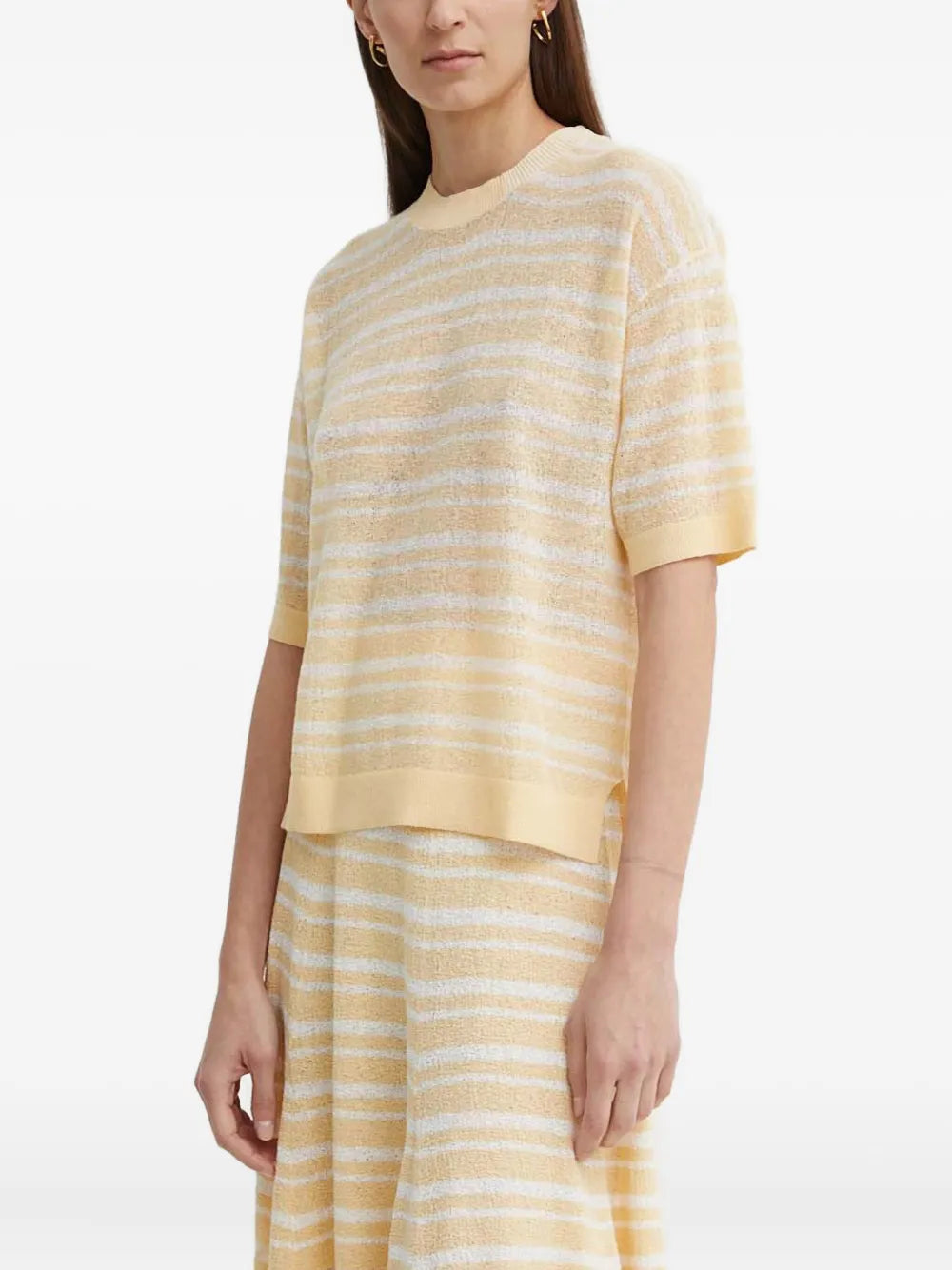 AERON  striped short-sleeve top