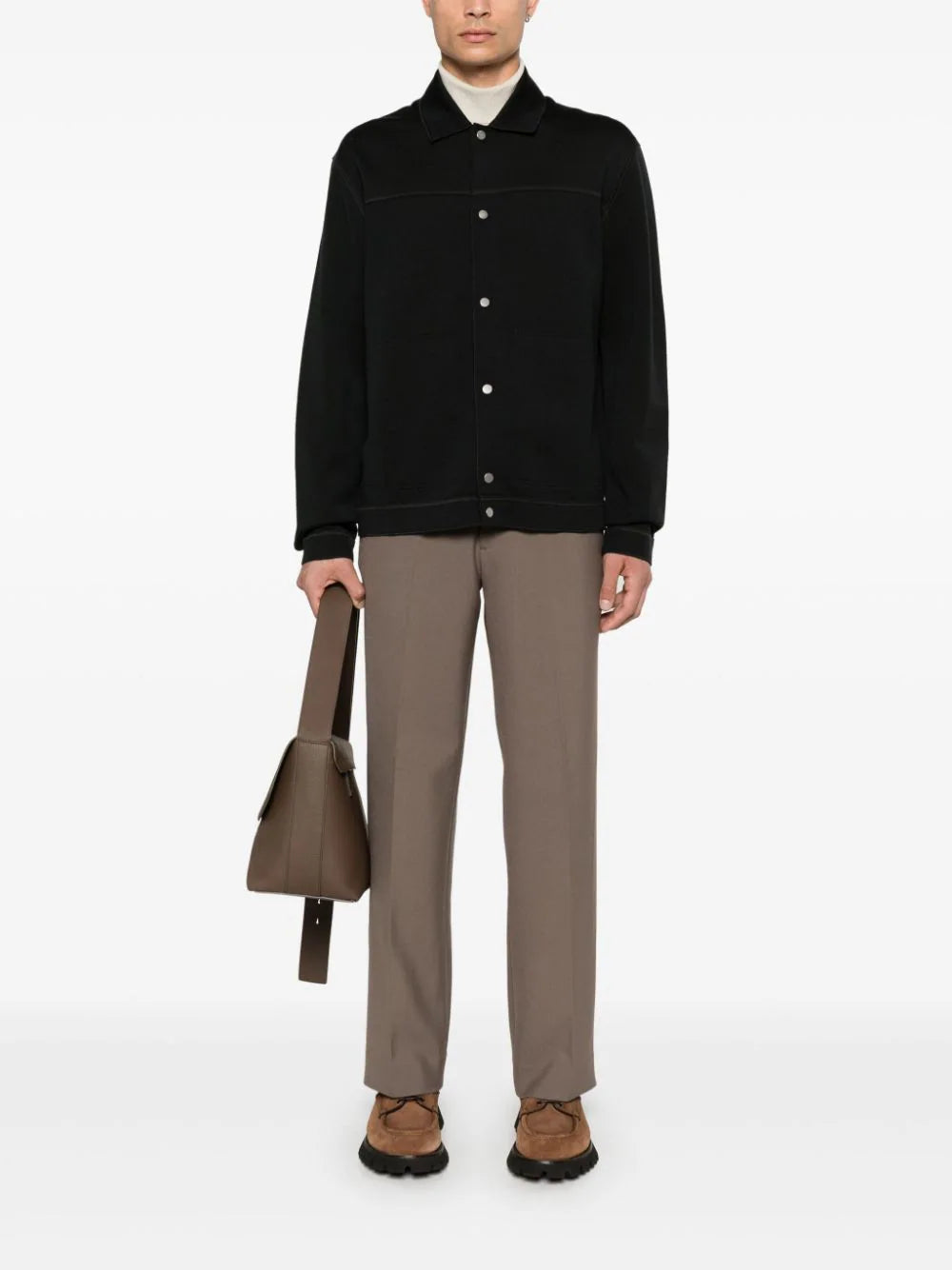Zegna jersey shirt jacket