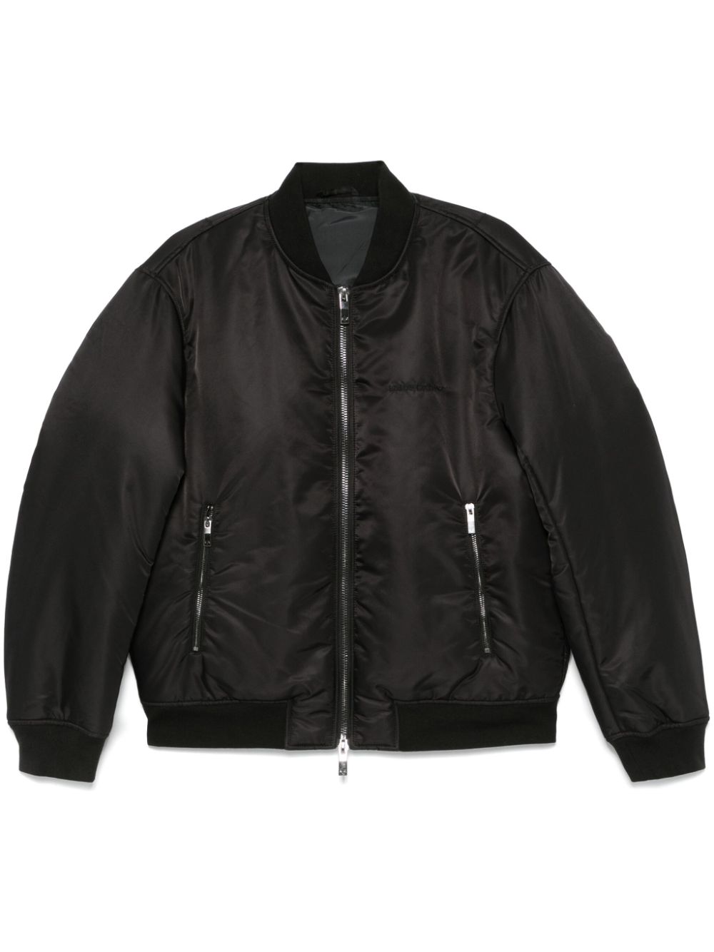 Armani Exchange  eagle-embroidered puffer jacket