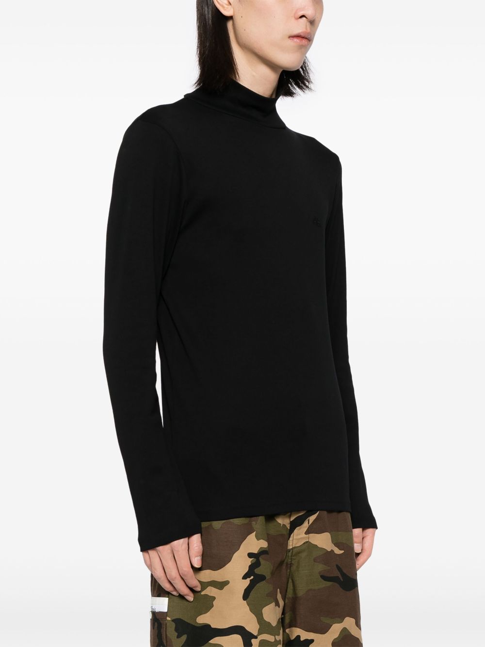 agnès b. High-collar Panama T-shirt