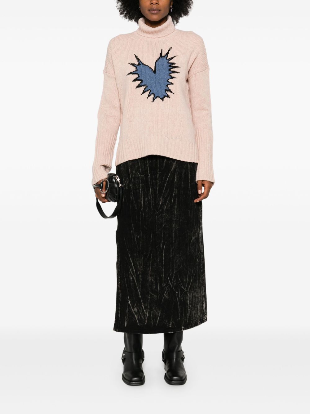 Zadig&Voltaire Alma Spiked Heart sweater