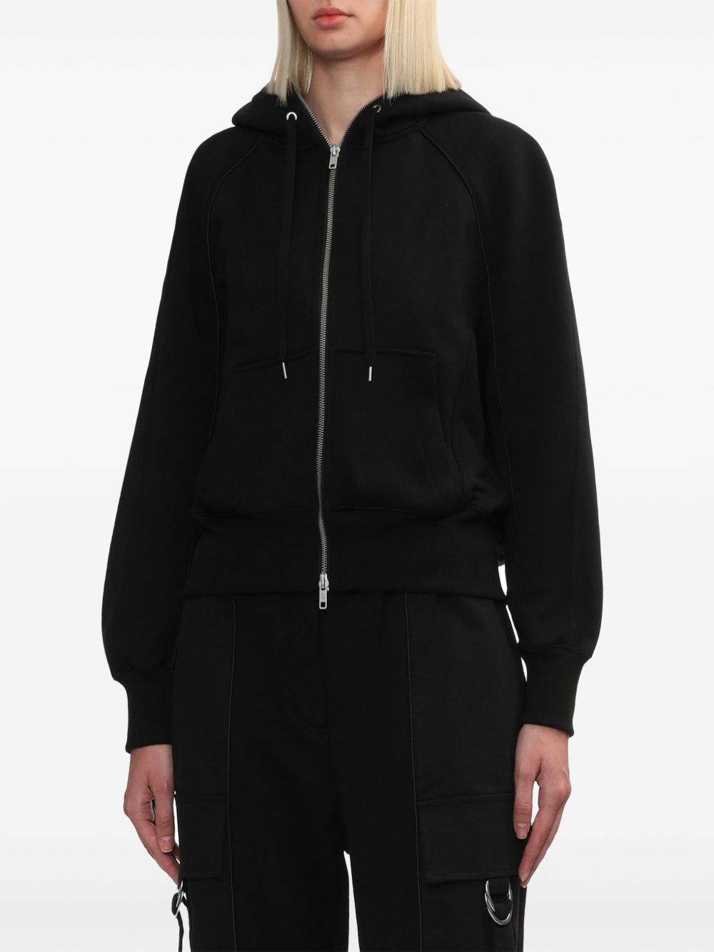 3.1 Phillip Lim panelled zip-up hoodie