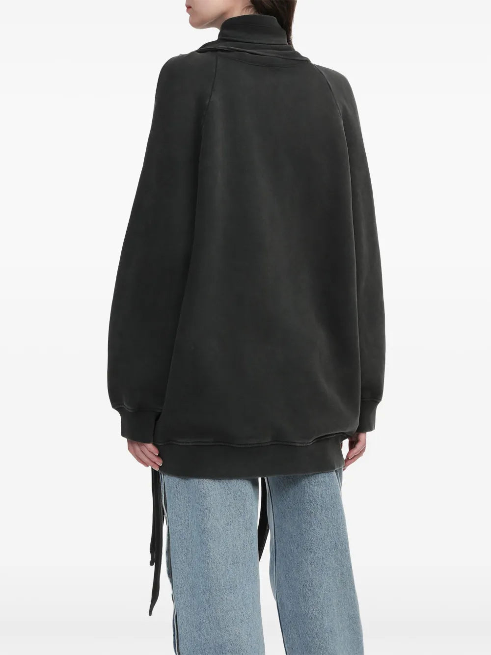 Y/Project  multi-scarf pinched-logo sweatshirt