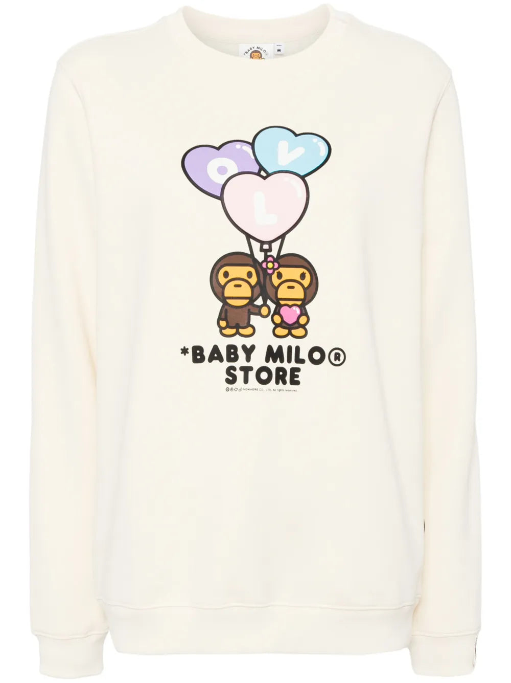 BABY MILO® STORE BY *A BATHING APE®  Baby Milo crew neck sweatshirt