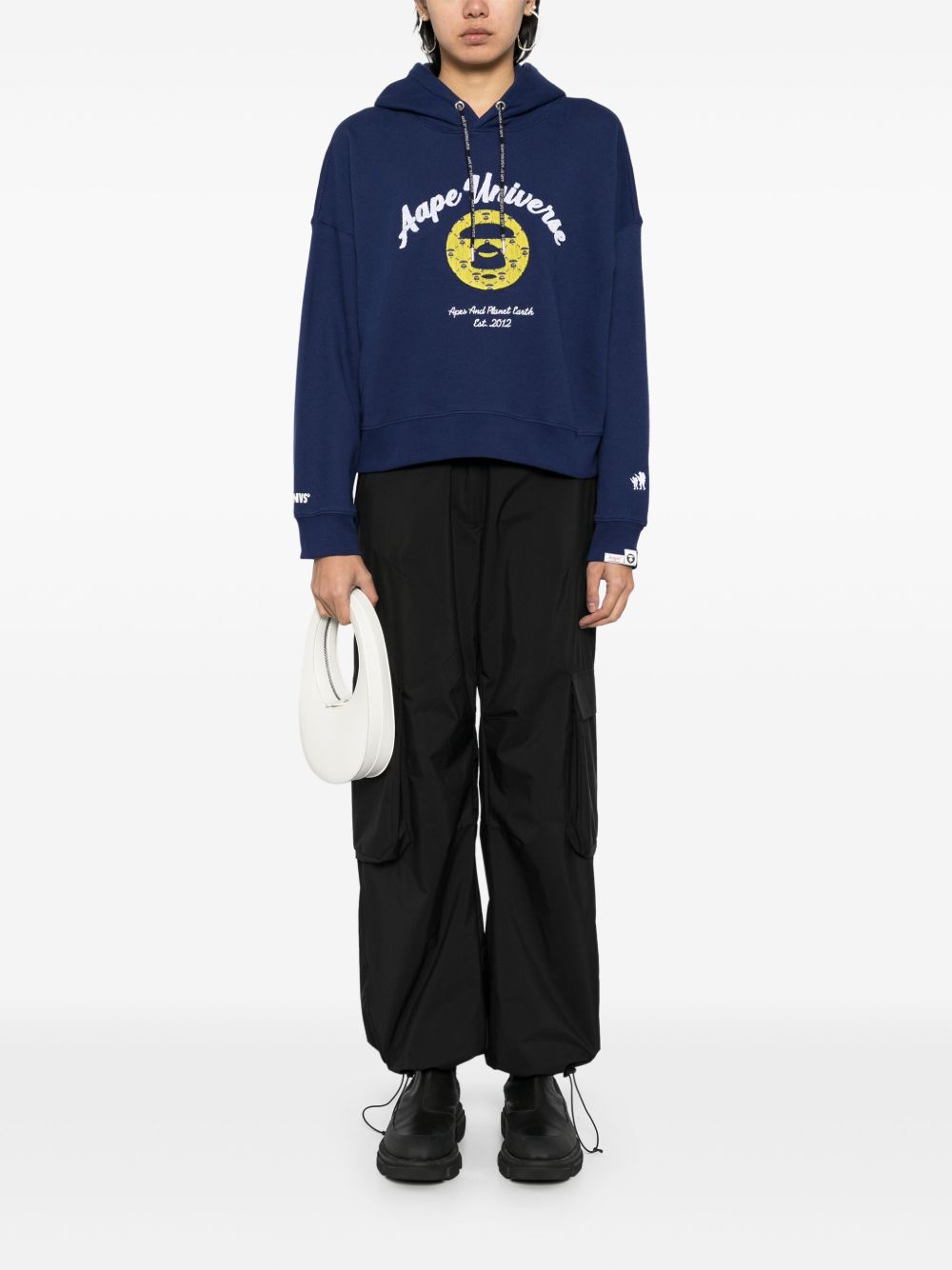 AAPE BY *A BATHING APE® moonface logo hoodie