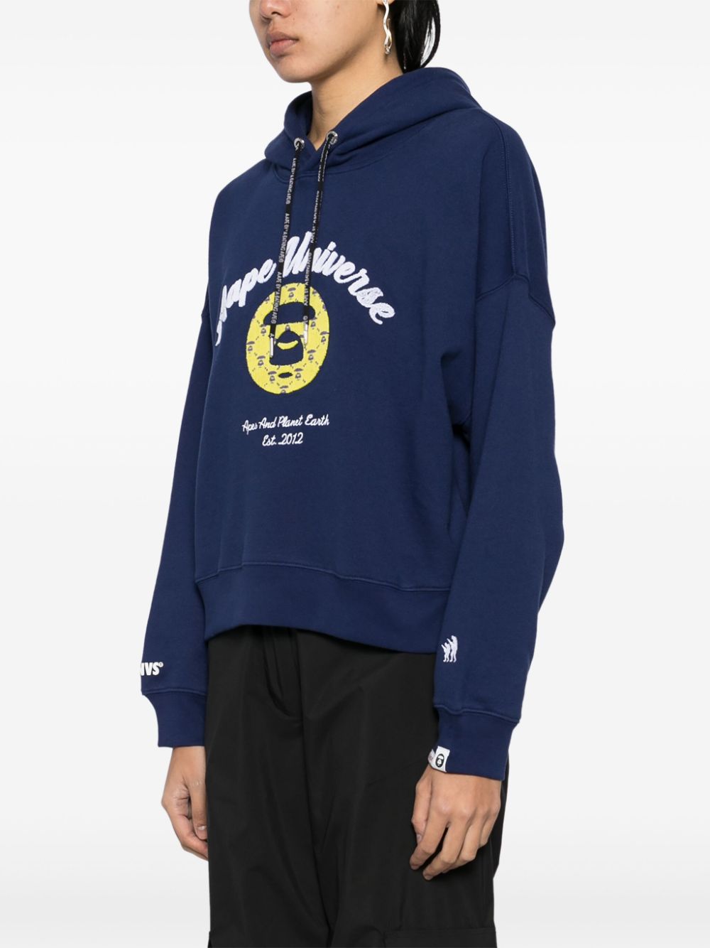 AAPE BY *A BATHING APE®  moonface logo hoodie
