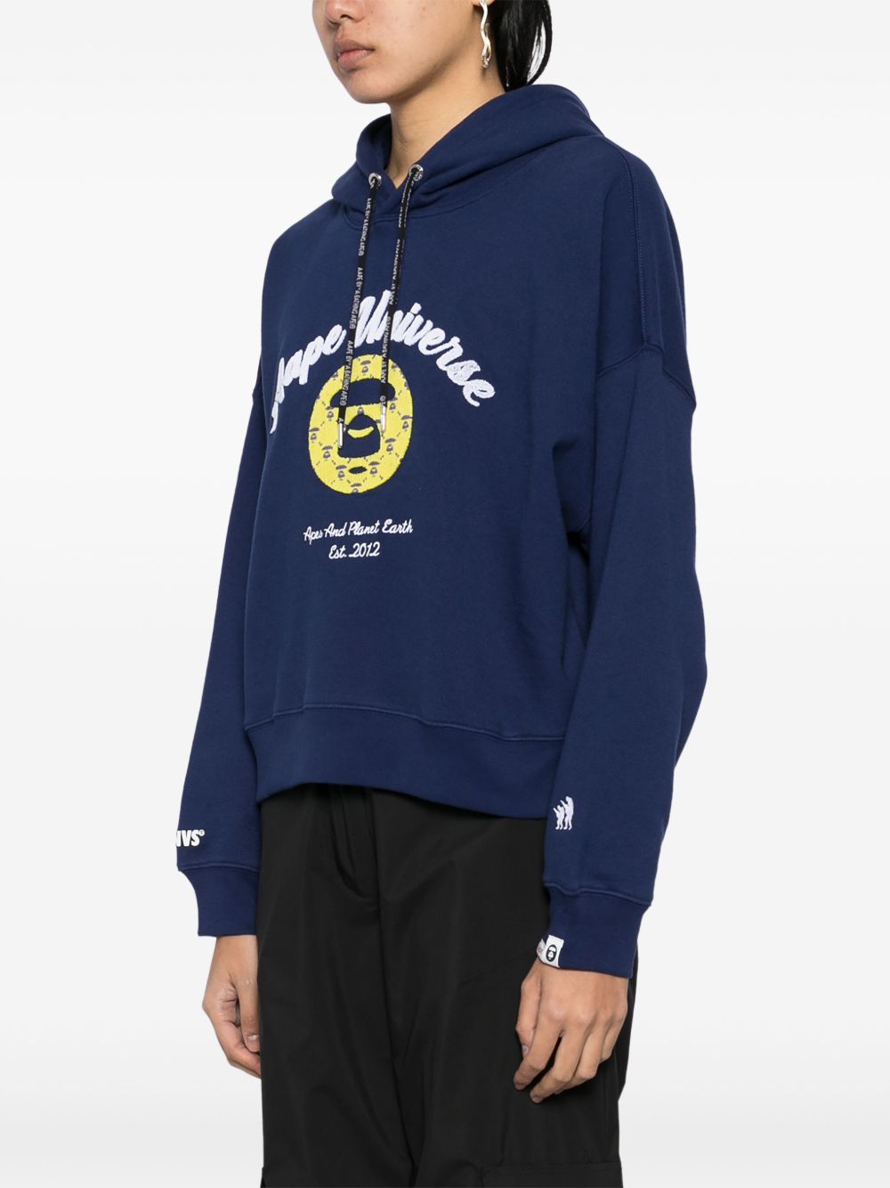 AAPE BY *A BATHING APE® moonface logo hoodie