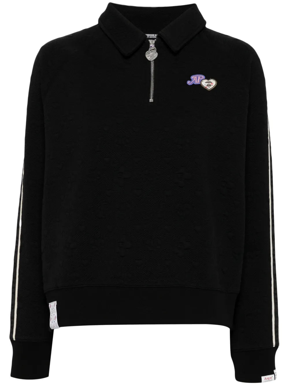 AAPE BY *A BATHING APE®  Moonface logo half-zip sweatshirt