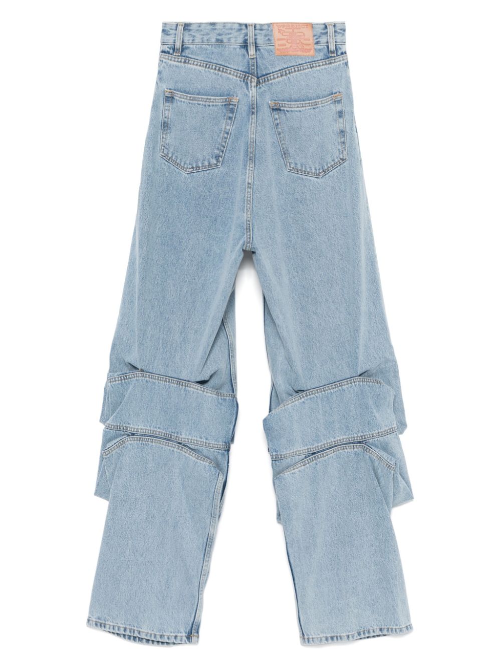 Y/Project  draped-detail jeans