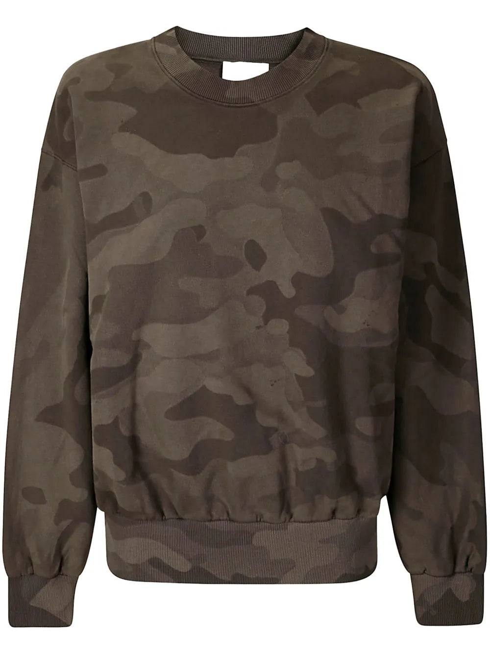Aries  distressed camouflage-print sweatshirt