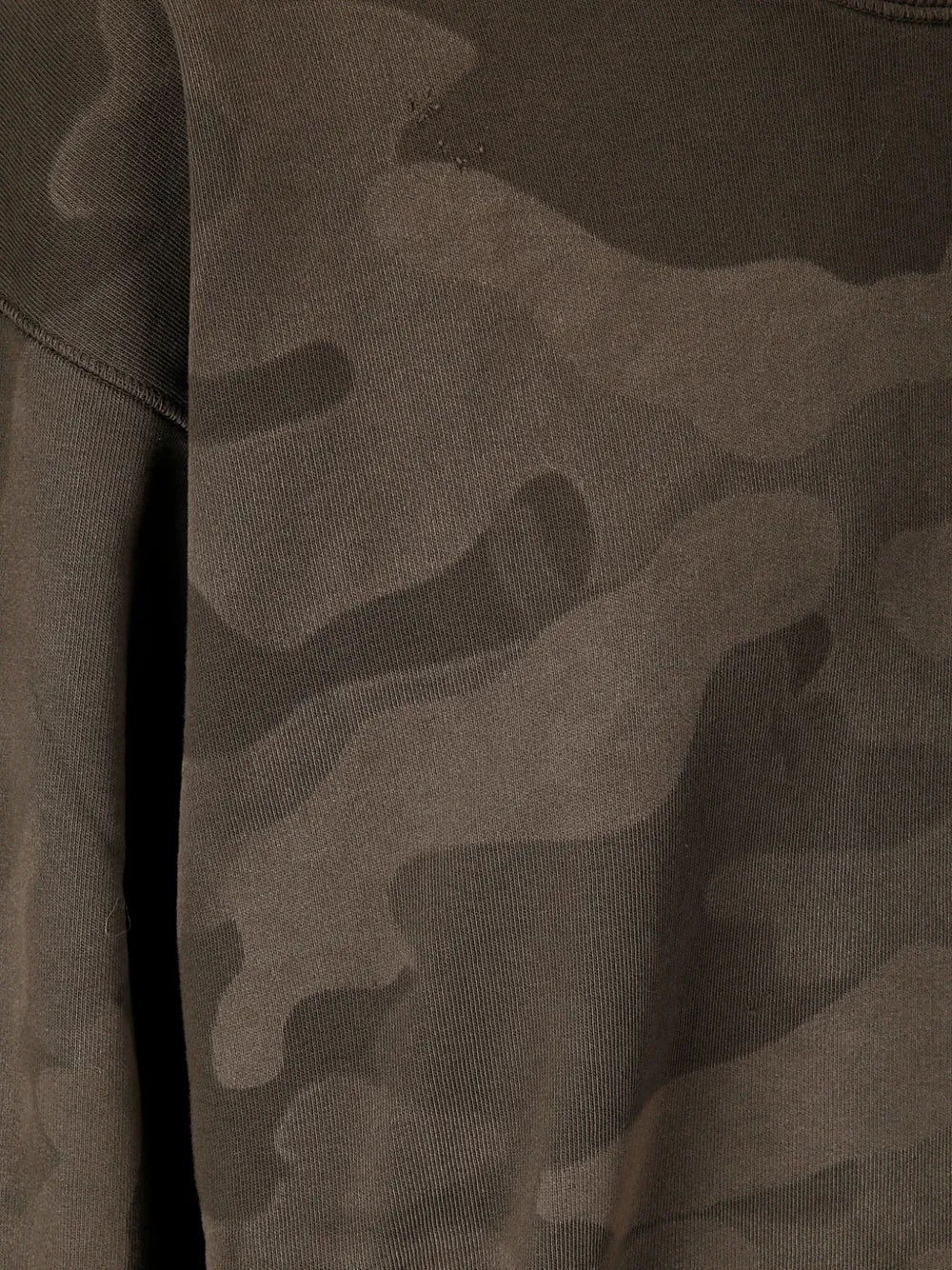 Aries  distressed camouflage-print sweatshirt