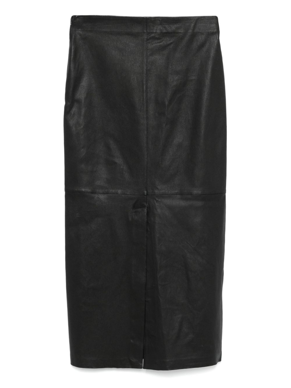 Alysi  leather midi skirt