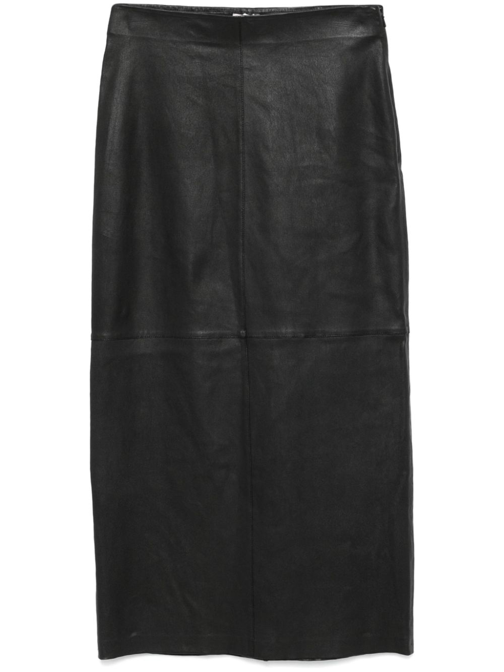 Alysi  leather midi skirt