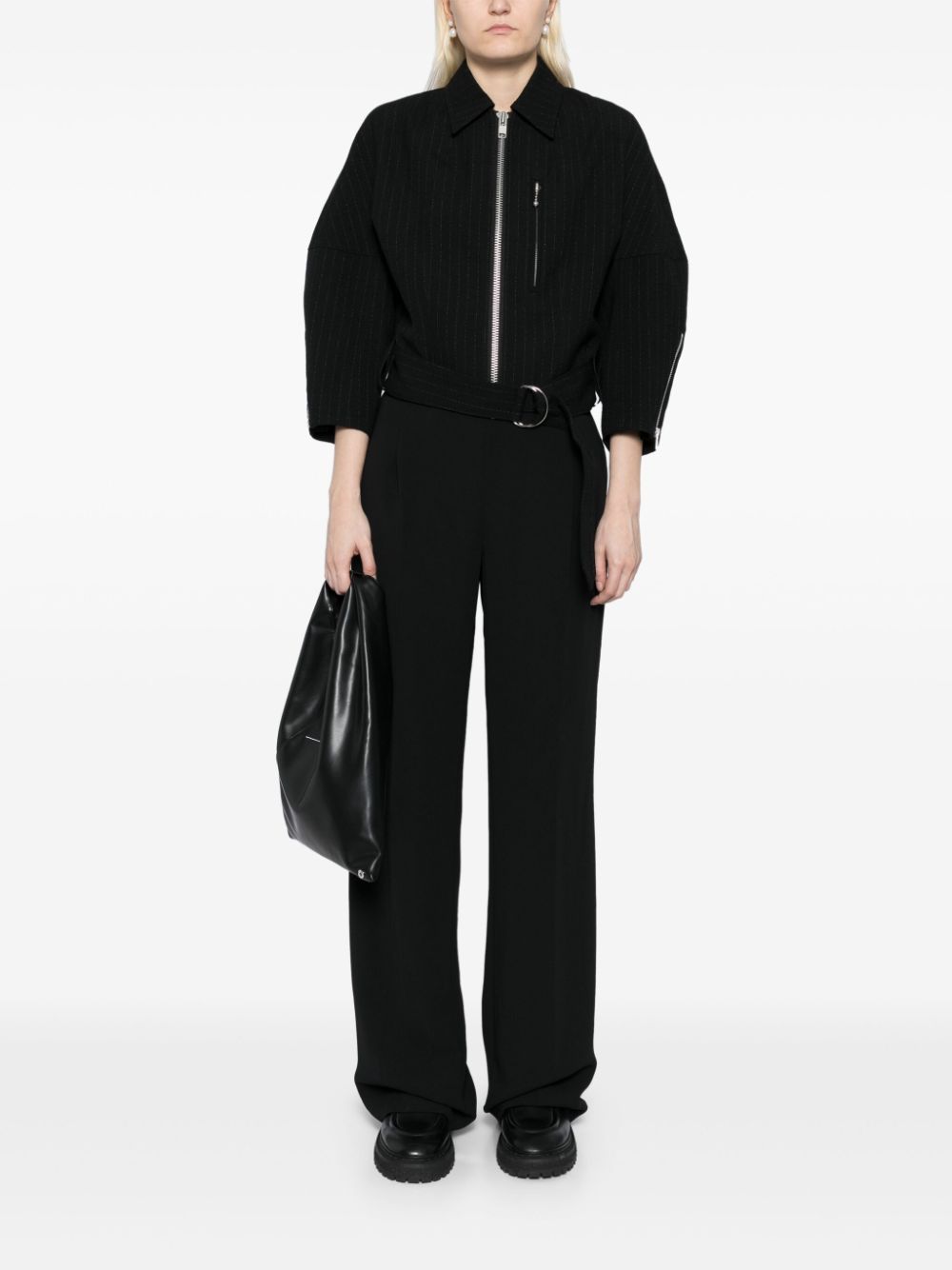 Y's striped zip-up jacket - Image 2