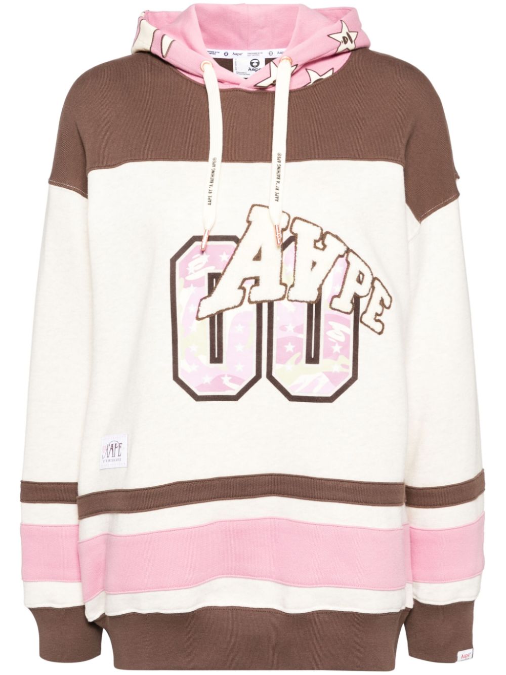 AAPE BY *A BATHING APE®  logo-patch hoodie