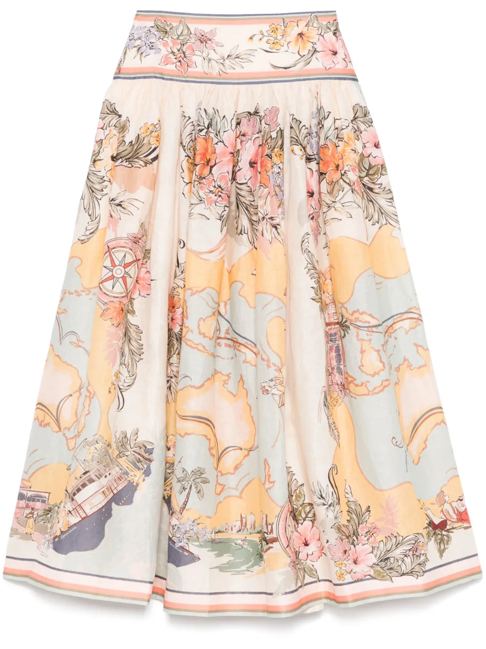 ZIMMERMANN  Tallow midi skirt