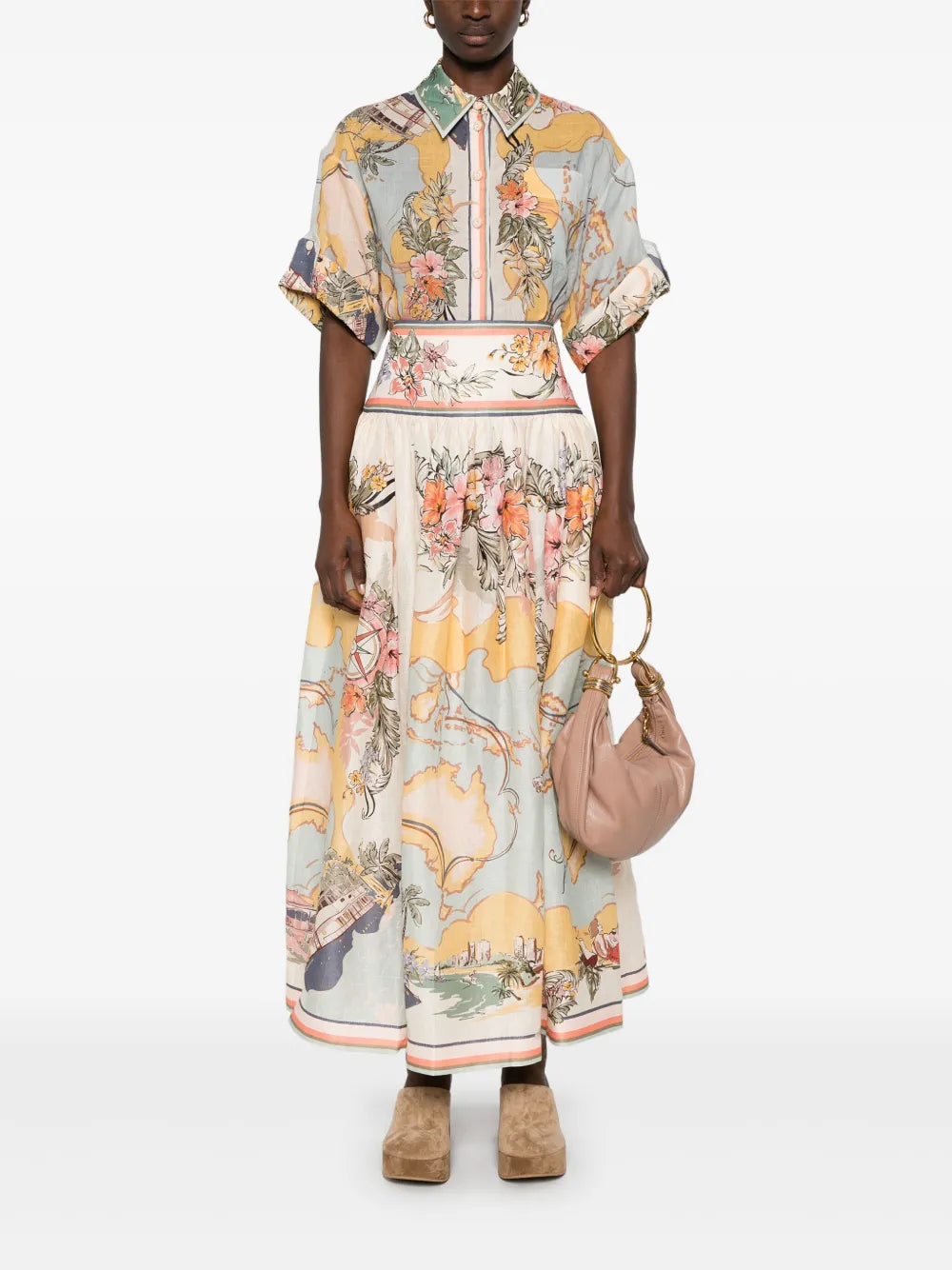ZIMMERMANN  Tallow midi skirt