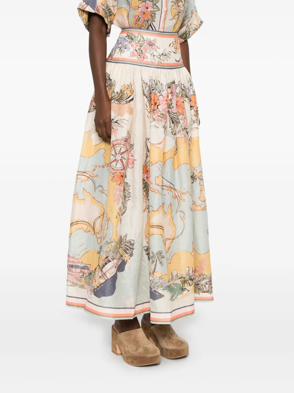 ZIMMERMANN  Tallow midi skirt