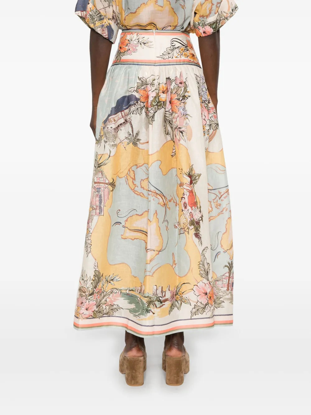 ZIMMERMANN  Tallow midi skirt
