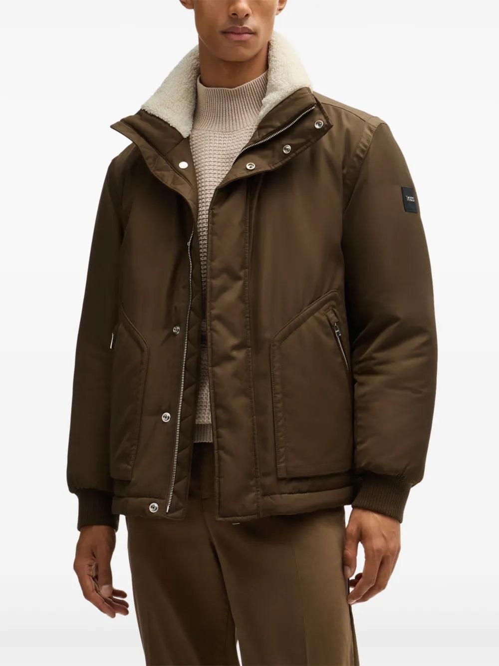 BOSS  logo patch detailing jacket