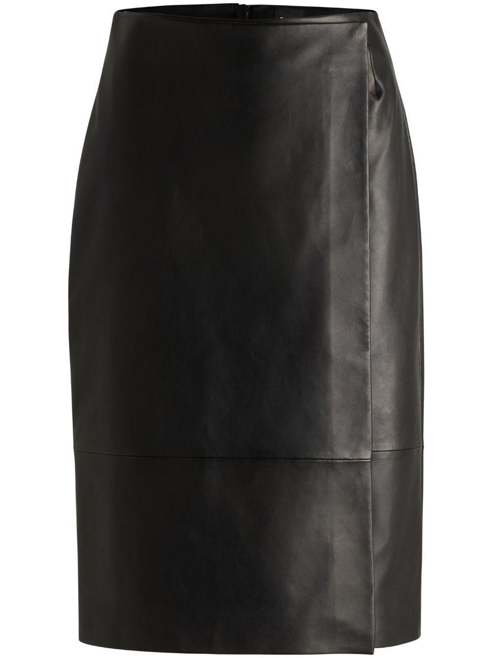 BOSS  leather wrap skirt
