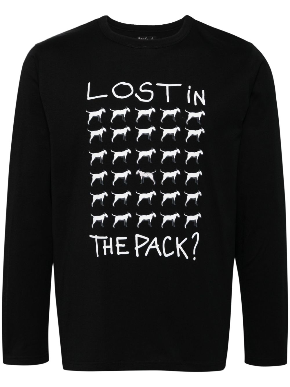 agnès b.  graphic print long-sleeves T-shirt