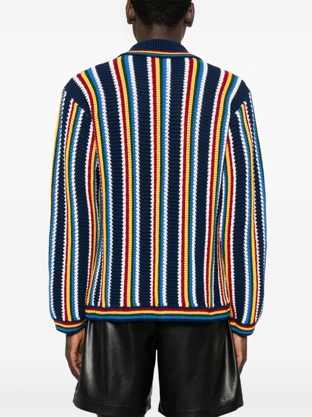 Casablanca  crochet-knit shirt jacket