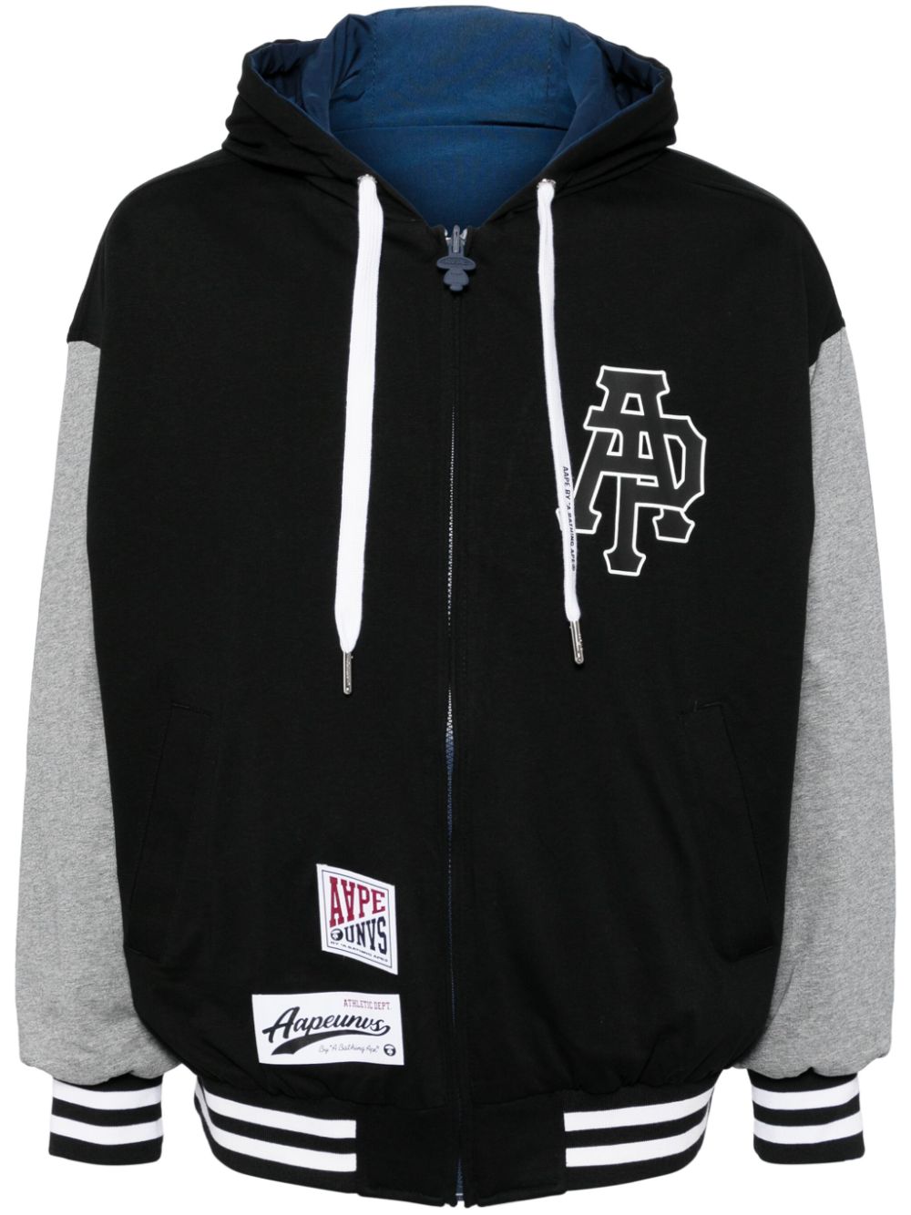 AAPE BY *A BATHING APE®  logo-appliqué bomber jacket