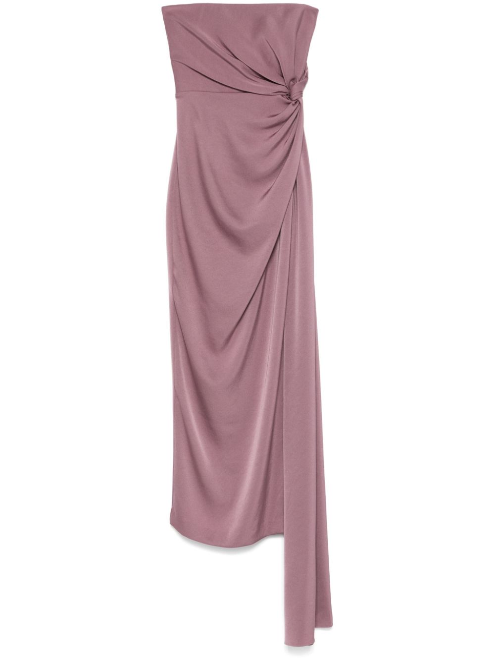 Alex Perry  twist-detail satin midi dress