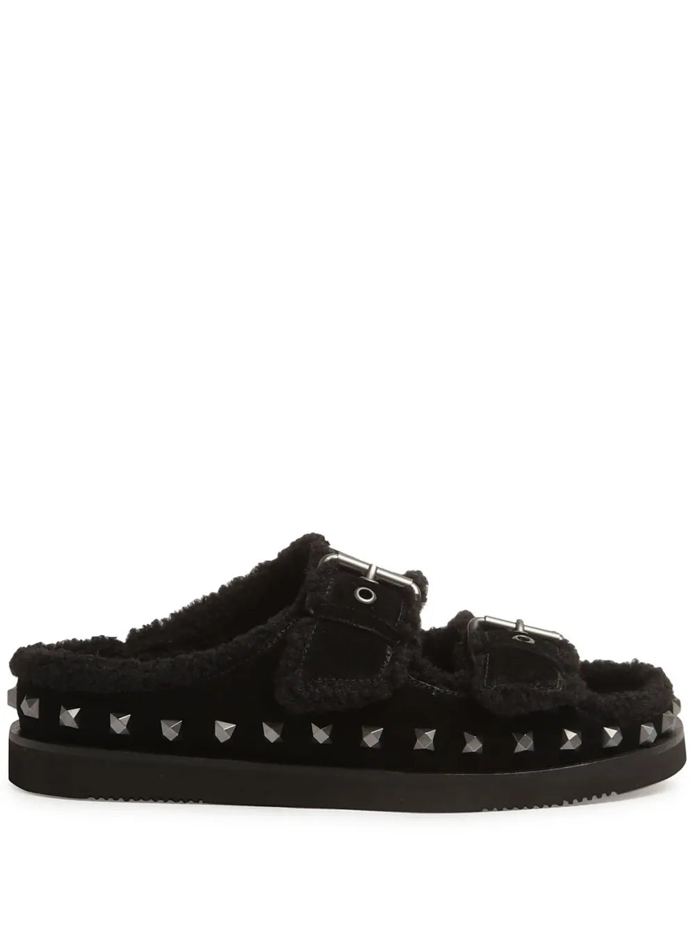 Ash  buckled shearling sandals