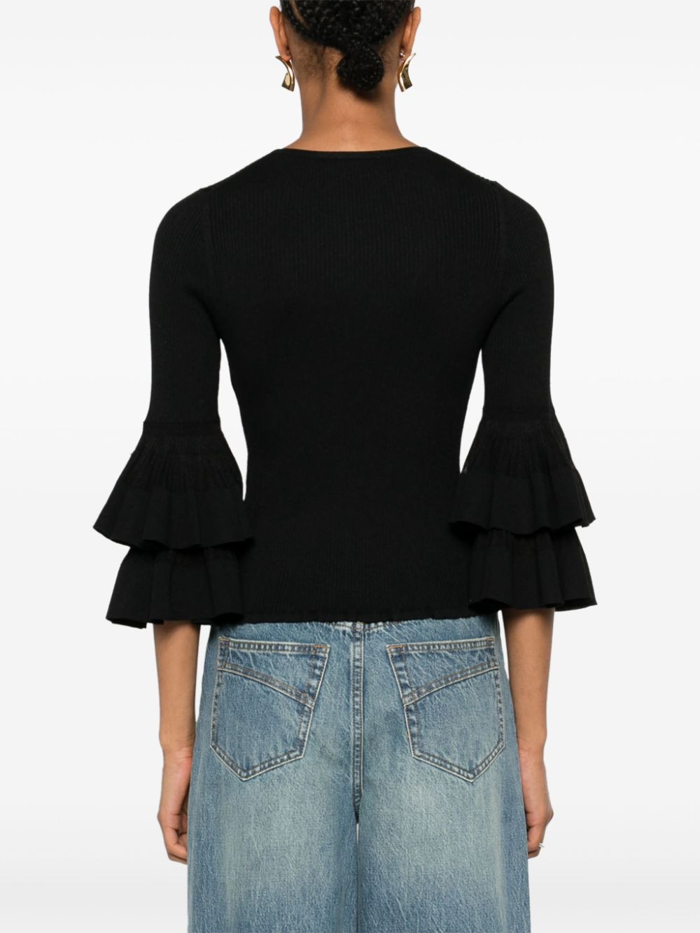 ZIMMERMANN  tiered ruffle top jumper