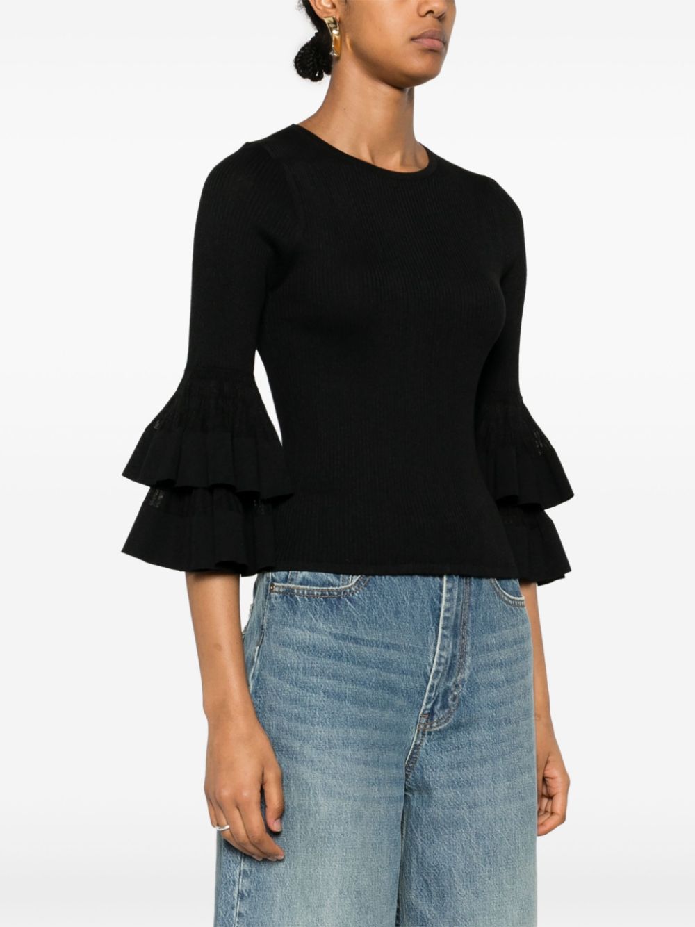 ZIMMERMANN  tiered ruffle top jumper