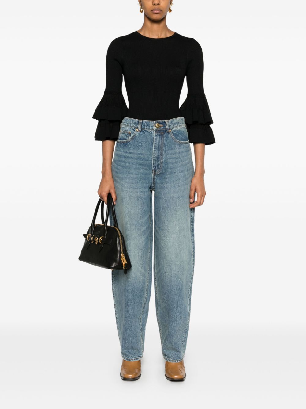 ZIMMERMANN  tiered ruffle top jumper