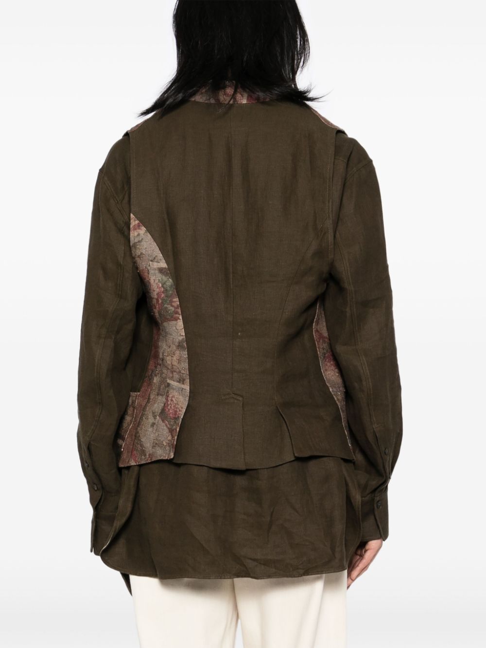 Ziggy Chen patchwork waistcoat