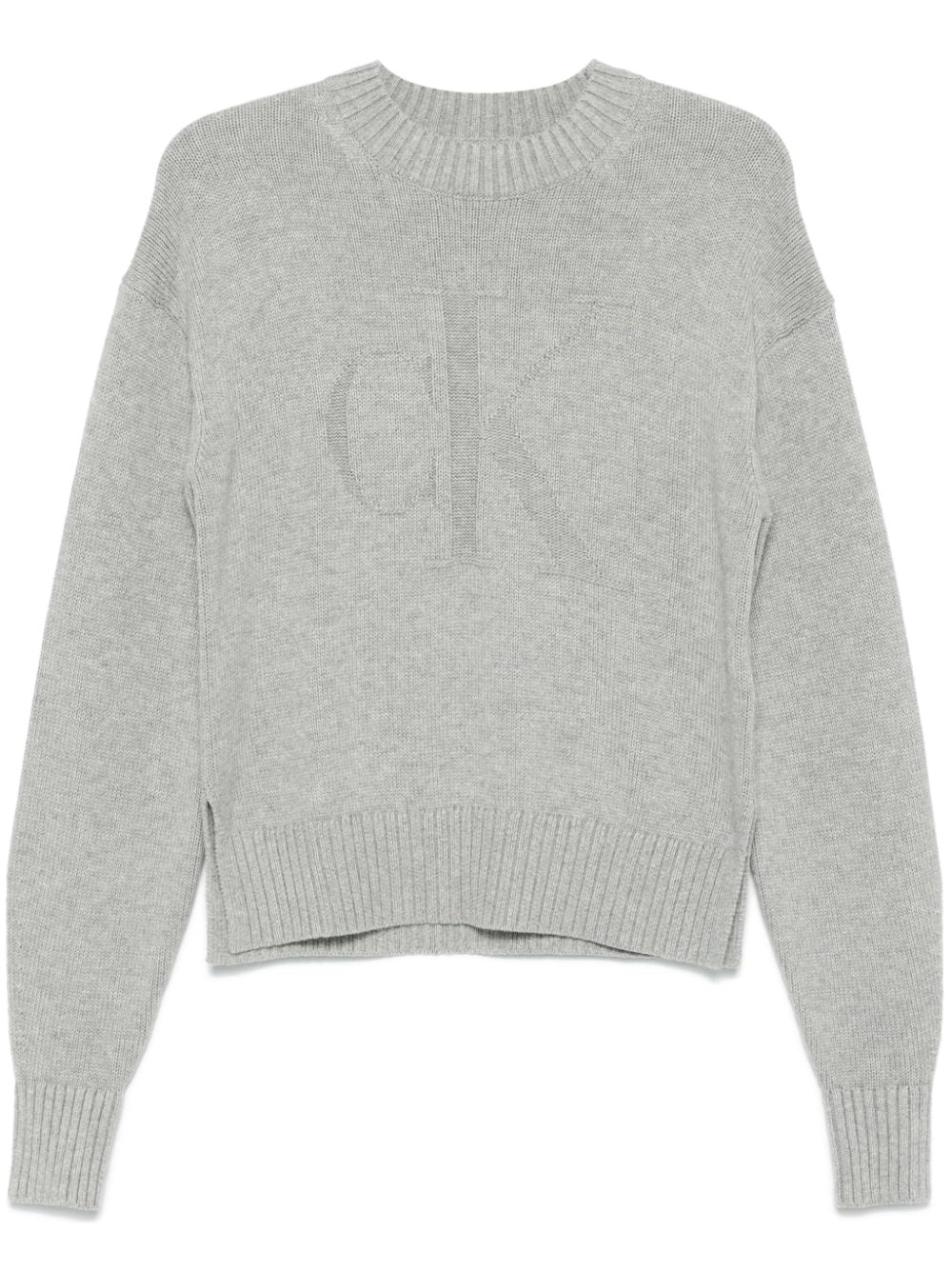 Calvin Klein  logo intarsia-knit sweater