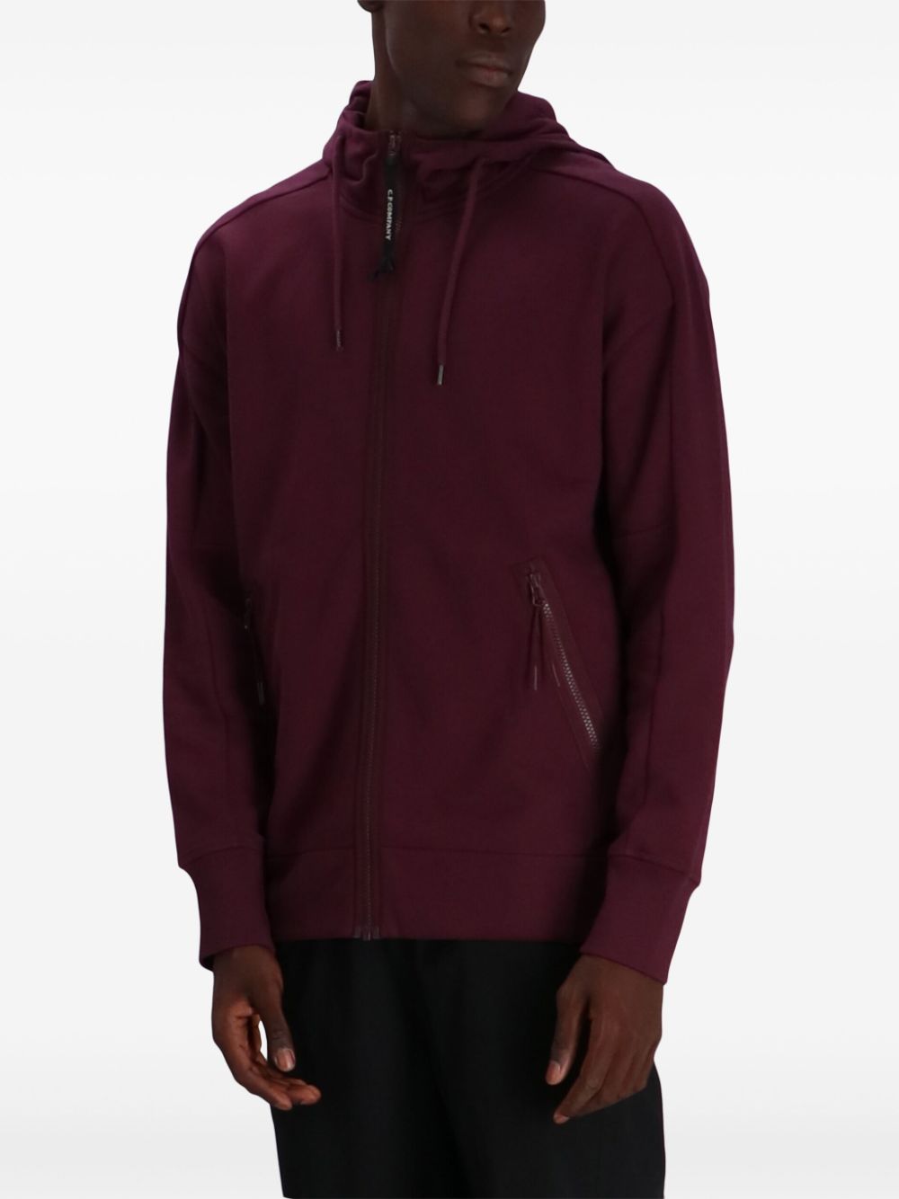 C.P. Company  Goggles-detail zip-up hoodie