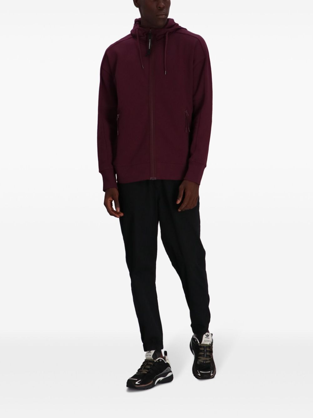 C.P. Company  Goggles-detail zip-up hoodie