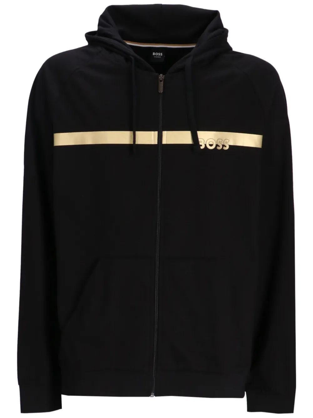 BOSS  logo-print hoodie