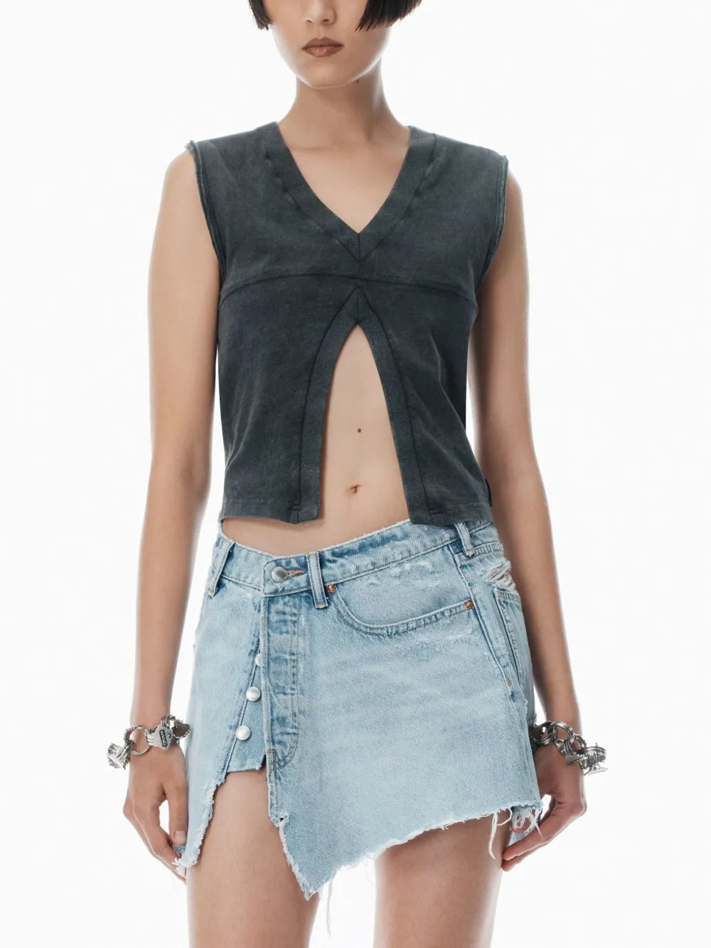 Alexander Wang  double V-neck tank top