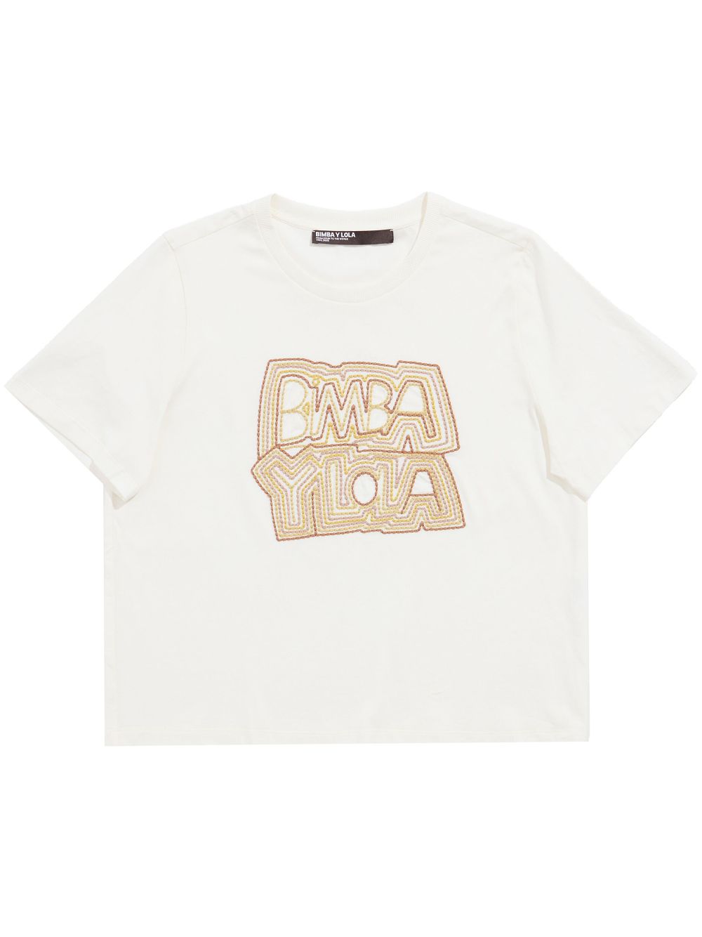 Bimba y Lola  logo-embroidered T-shirt
