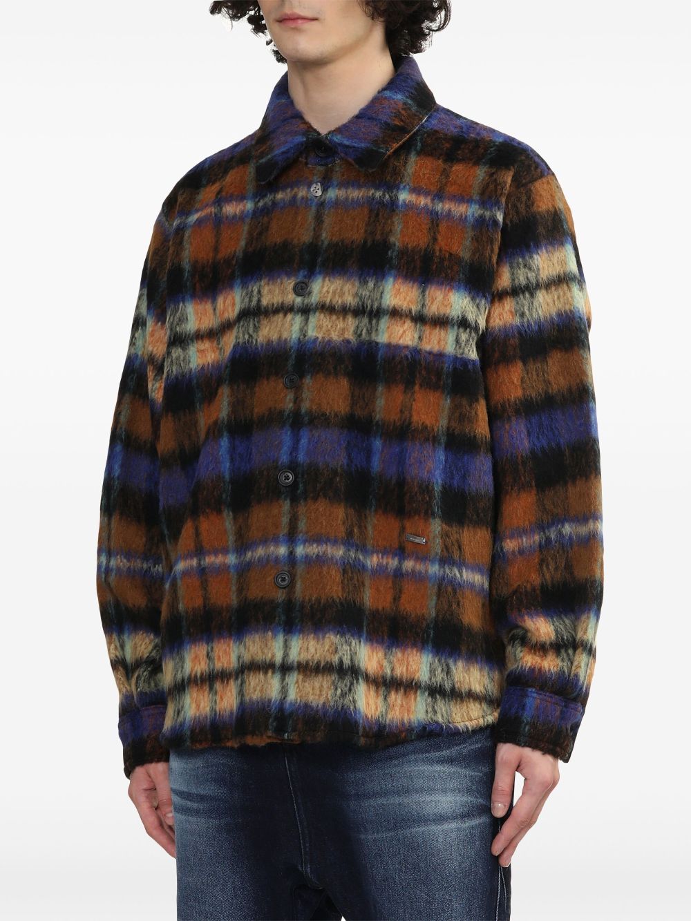 Ader Error check-pattern shirt