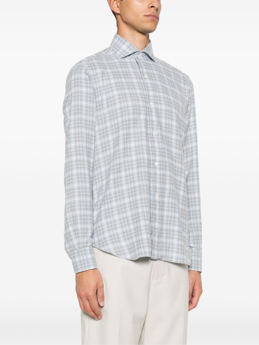 Barba  checked shirt