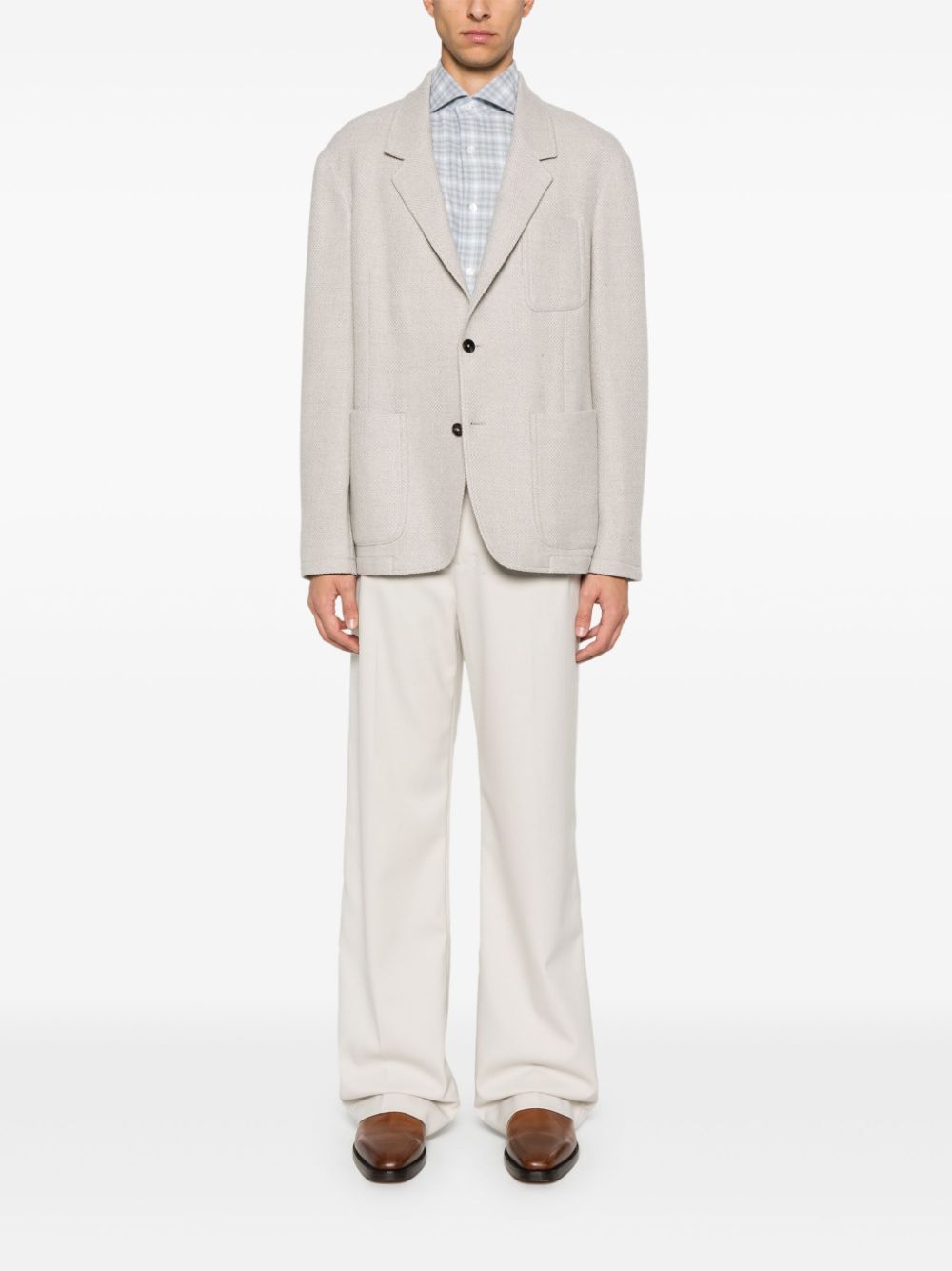 Barba  checked shirt