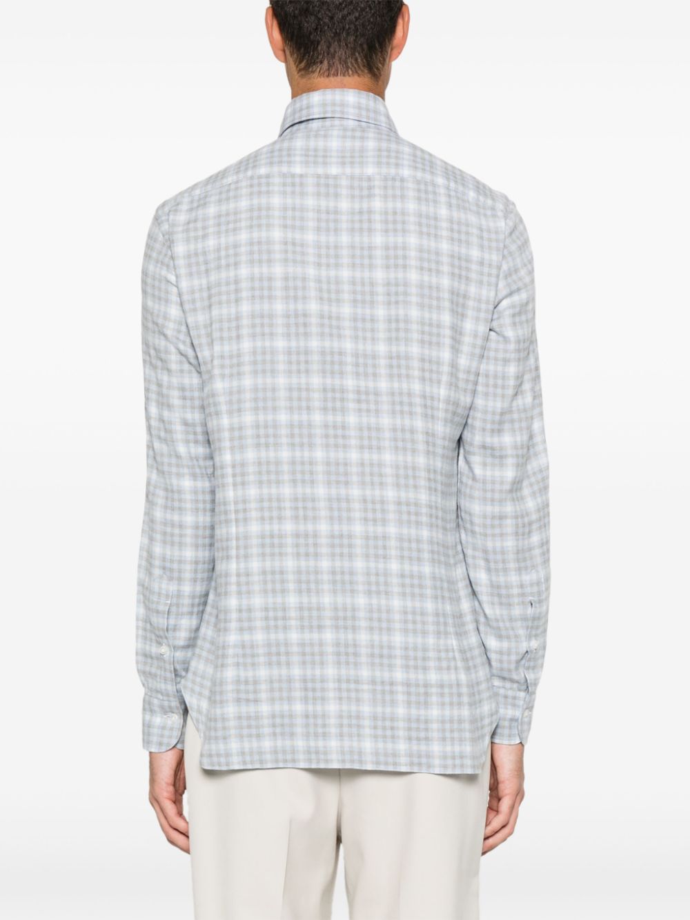 Barba  checked shirt