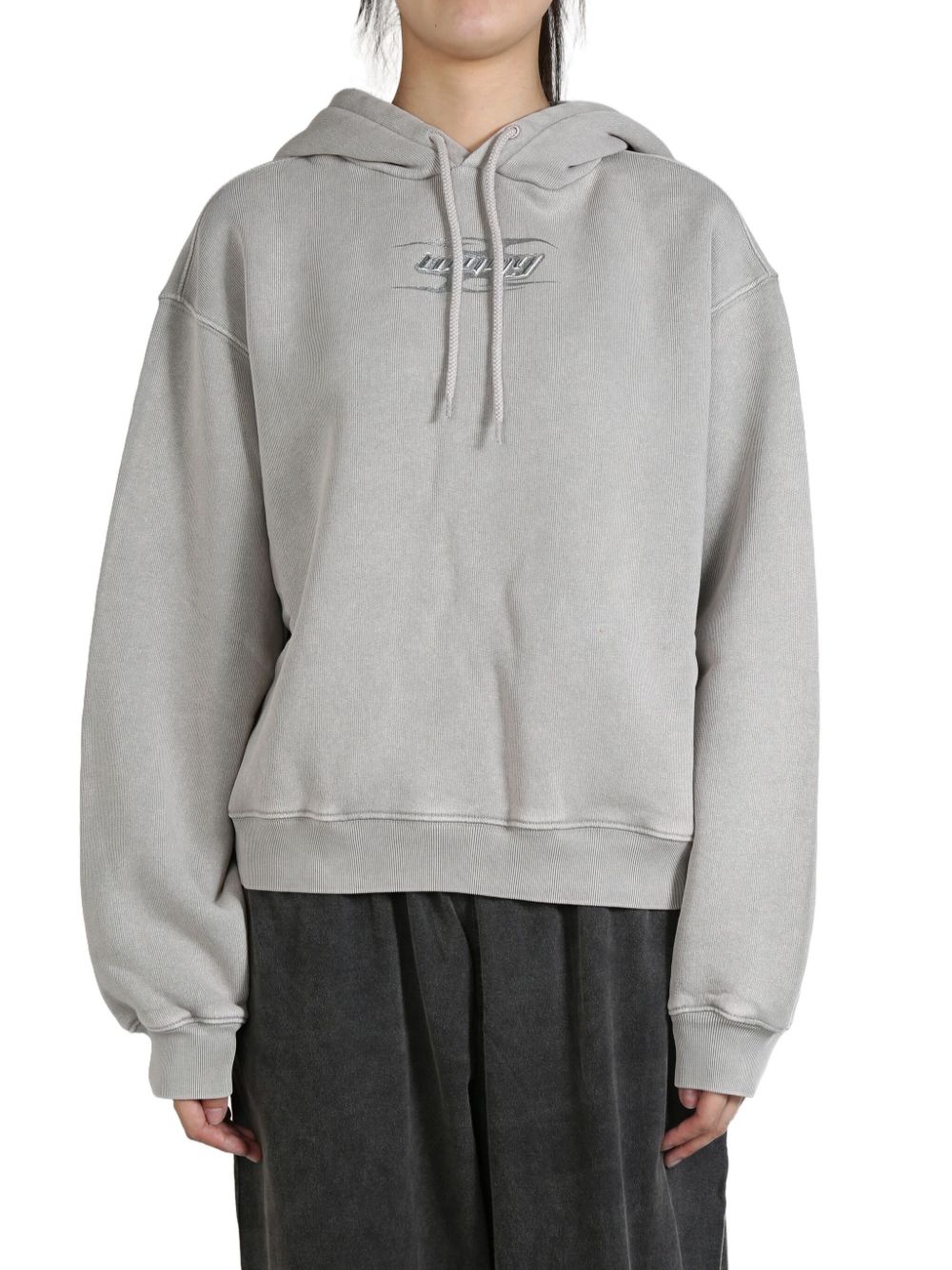 Alexander Wang  logo-embroidered hoodie