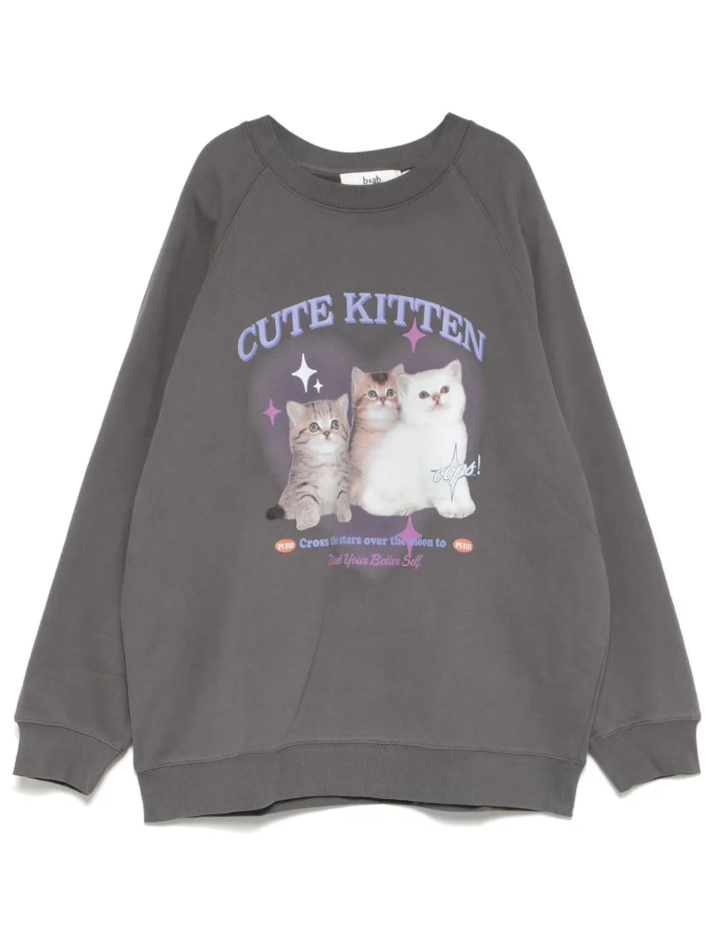 b+ab  cute kitten sweatshirt
