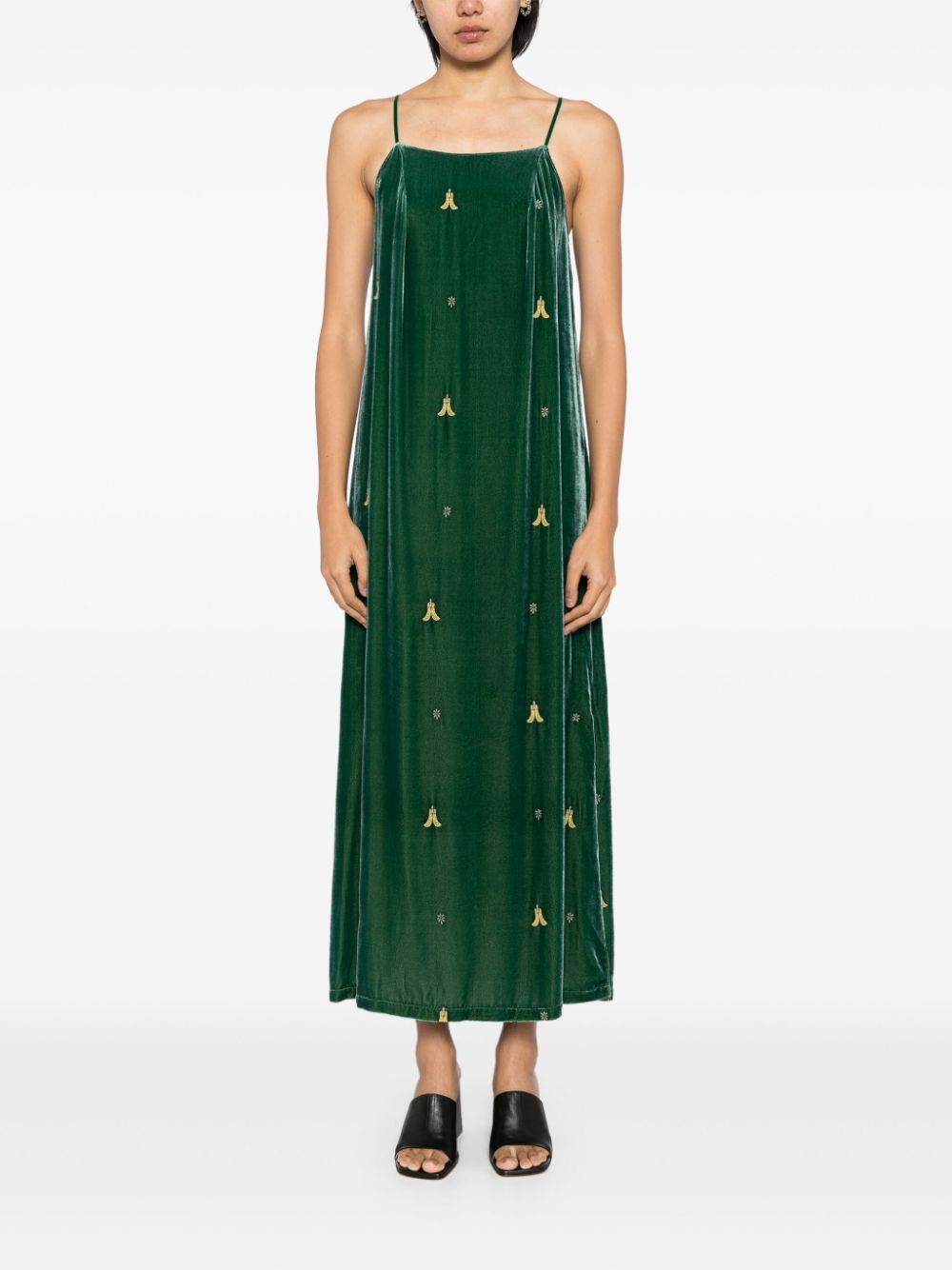 YANGKEHAN  motif embroidery dress